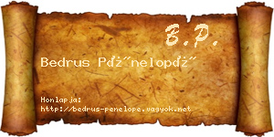 Bedrus Pénelopé névjegykártya